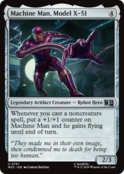 Machine Man, Model X-51 (foil) - Marvel Super Heroes Commander