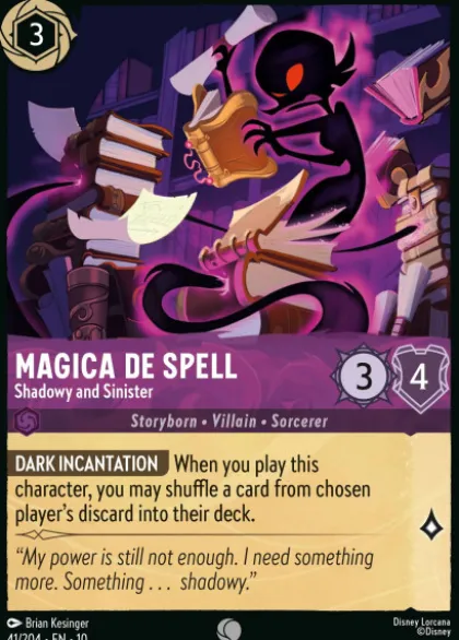Magica De Spell, Shadowy and Sinister (foil) - Whispers