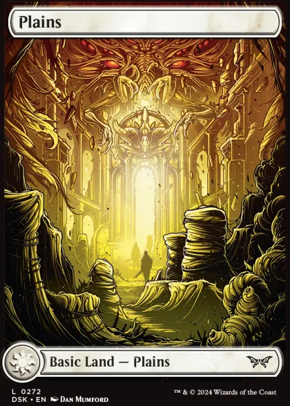 Magic: The Gathering - Duskmourn: House of Horror Foil Full Art Basic Land Pack (20 cards)