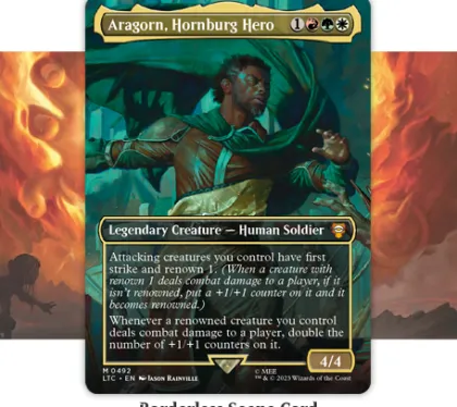 Magic: The Gathering - Lord of the Rings: Tales of Middle-earth Scene Box: Aragorn at Helm's Deep (incl. 3 set boosters)