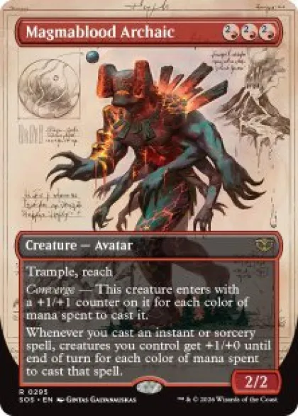 Magmablood Archaic (foil) (borderless) - Secrets of Strixhaven Varianten