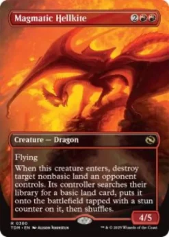 Magmatic Hellkite (#380) (foil) (borderless) - Tarkir: Dragonstorm Varianten