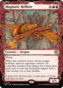 Magmatic Hellkite (#301) (showcase) - Tarkir: Dragonstorm Varianten