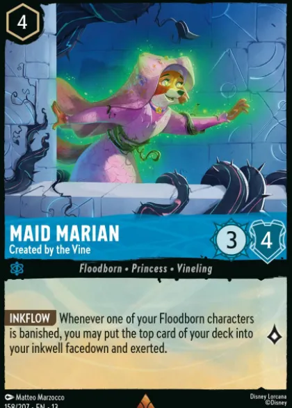Maid Marian, Created by the Vine (foil) - Attack of the Vine