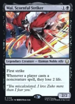 Mai, Scornful Striker (foil) - Avatar: The Last Airbender Prerelease Promo's