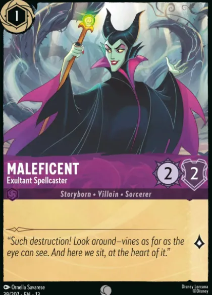 Maleficent, Exultant Spellcaster (foil) - Attack of the Vine
