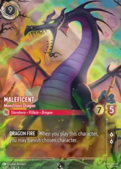 Maleficent, Monstrous Dragon (#5) (foil) (borderless) - Promo Set 3