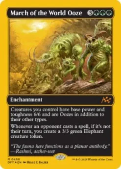 March of the World Ooze (#468) (first-place foil) - Aetherdrift First-Place Box Toppers