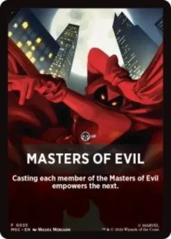 Masters of Evil front card - Marvel Super Heroes Commander