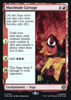 Maximum Carnage (foil) - Marvel's Spider-Man Prerelease Promo's