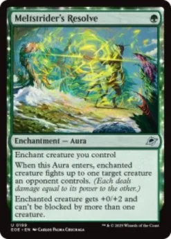 Meltstrider's Resolve (foil) - Edge of Eternities