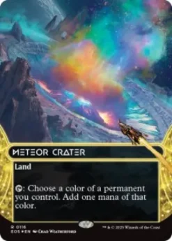 Meteor Crater (#116) (galaxy foil) (borderless) - Edge of Eternities Stellar Sights