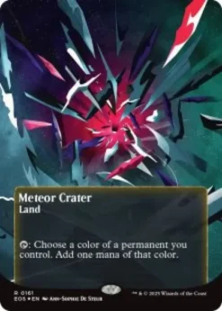 Meteor Crater (#161) (galaxy foil) (borderless) - Edge of Eternities Stellar Sights