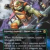 Michelangelo, Weirdness to 11 (#214) (foil) (borderless) - Teenage Mutant Ninja Turtles Varianten