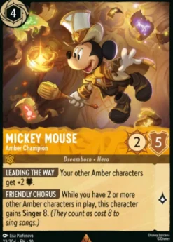Mickey Mouse, Amber Champion (foil) - Whispers