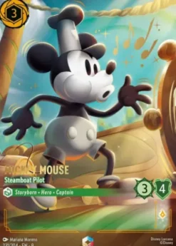 Mickey Mouse, Steamboat Pilot (foil) (borderless) - Fabled