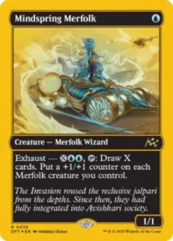 Mindspring Merfolk (#436) (first-place foil) - Aetherdrift First-Place Box Toppers