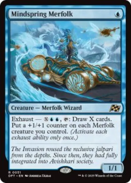 Mindspring Merfolk (foil) - Aetherdrift