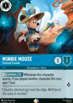 Minnie Mouse, Practical Traveler (foil) (borderless) - Wilds Unknown