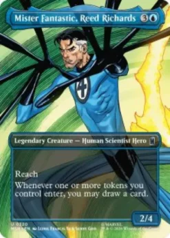 Mister Fantastic, Reed Richards (foil) (borderless) - Marvel Super Heroes Varianten
