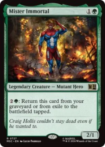 Mister Immortal (foil) - Marvel Super Heroes Commander