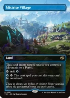 Mistrise Village (foil) (borderless) - Tarkir: Dragonstorm Varianten