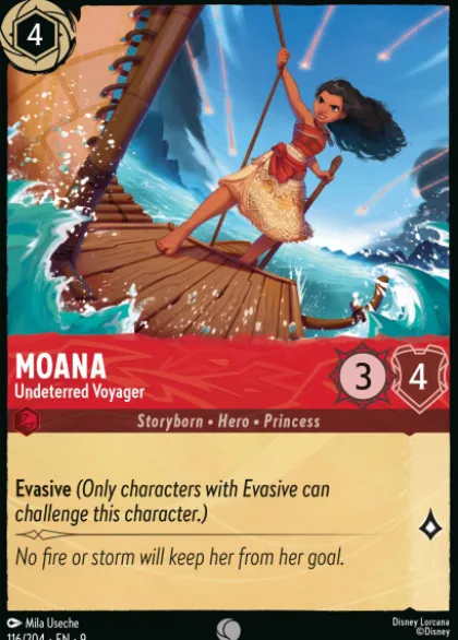 Moana, Undeterred Voyager (foil) - Fabled