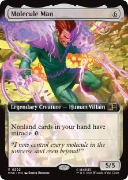 Molecule Man (extended art) - Marvel Super Heroes Commander Varianten