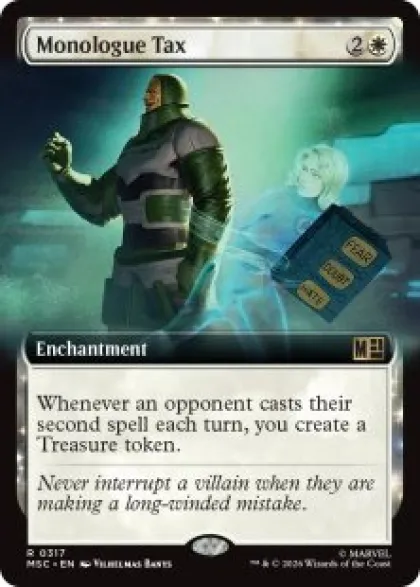 Monologue Tax (extended art) - Marvel Super Heroes Commander Varianten