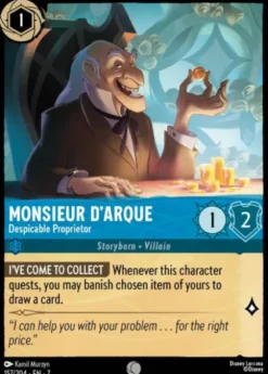 Monsieur D'Arque, Despicable Proprietor - Archazia's island