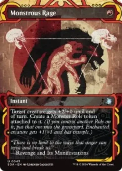 Monstrous Rage (#045) (foil) (showcase) - Secrets of Strixhaven Mystical Archive