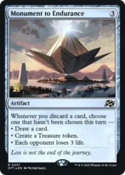 Monument to Endurance (foil) - Aetherdrift Prerelease Promo's