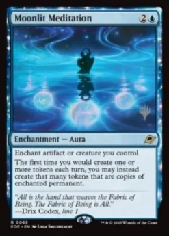 Moonlit Meditation (foil) - Edge of Eternities Planeswalker Stamped