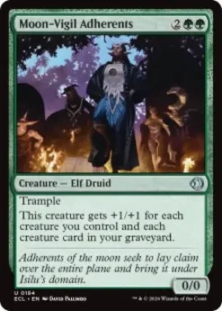 Moon-Vigil Adherents (foil) - Lorwyn Eclipsed