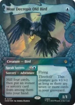 Most Decrepit Old Bird (#257) (surge foil) (borderless) - The Hobbit Varianten
