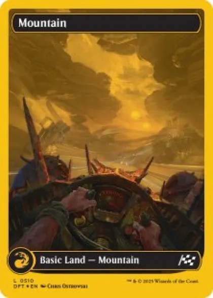Mountain (#510) (first-place foil) (full art) - Aetherdrift First-Place Box Toppers