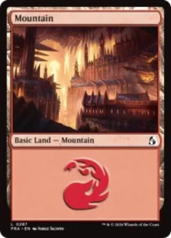 Mountain (#287) (foil) - Reality Fracture