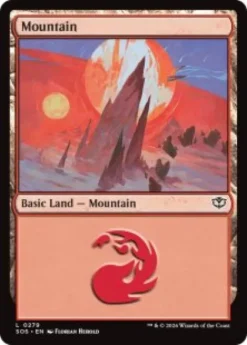 Mountain (#279) (foil) - Secrets of Strixhaven