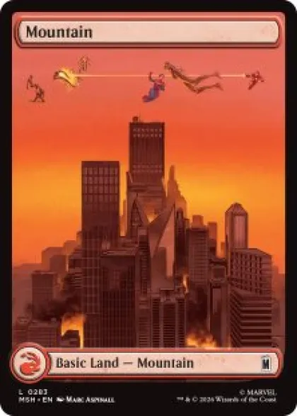 Mountain (#283) (full art) - Marvel Super Heroes