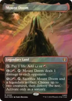 Mount Doom (#90) (surge foil) (borderless) - The Hobbit Eternal