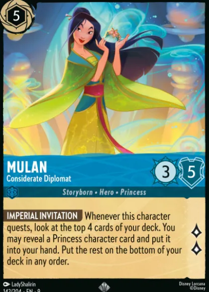 Mulan, Considerate Diplomat (foil) - Fabled
