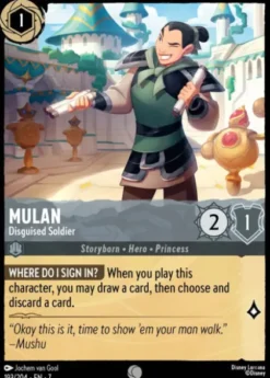 Mulan, Disguised Soldier (foil) - Archazia's island
