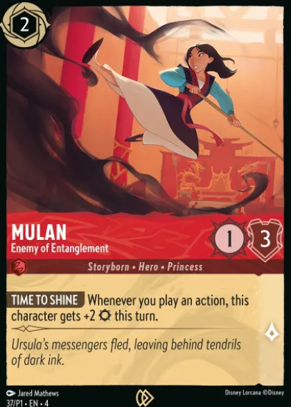 Mulan, Enemy of Entanglement (foil) - Promo Set 1