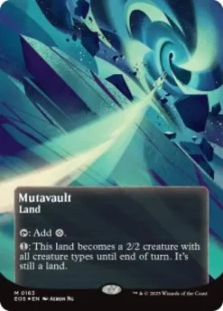 Mutavault (#163) (galaxy foil) (borderless) - Edge of Eternities Stellar Sights