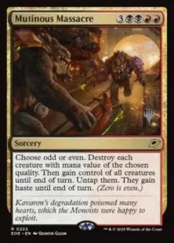 Mutinous Massacre (foil) - Edge of Eternities Planeswalker Stamped