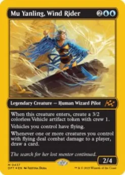 Mu Yanling, Wind Rider (#437) (first-place foil) - Aetherdrift First-Place Box Toppers