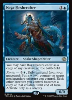Naga Fleshcrafter (foil) - Tarkir: Dragonstorm Planeswalker Stamped