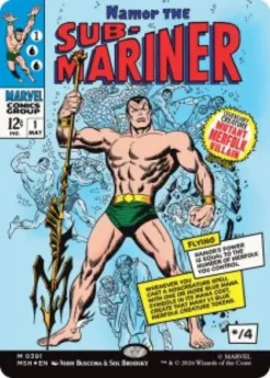 Namor the Sub-Mariner (#391) (foil) (borderless) - Marvel Super Heroes Varianten