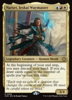 Narset, Jeskai Waymaster (foil) - Tarkir: Dragonstorm Planeswalker Stamped