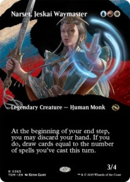 Narset, Jeskai Waymaster (#365) (foil) (borderless) - Tarkir: Dragonstorm Varianten